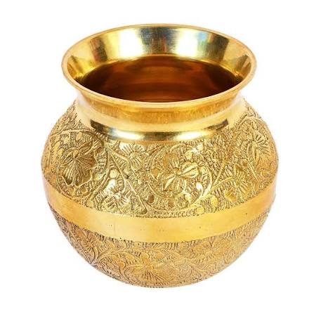 Engraved Brass Kalash